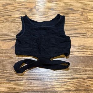 Malibu Sugar Black Textured Top One Size